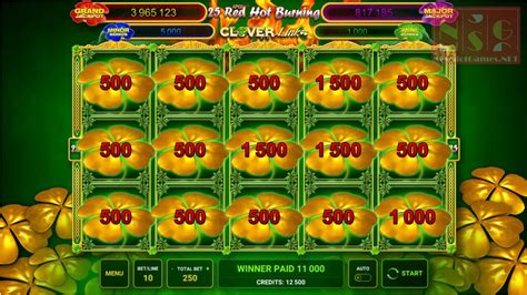 50 Red Hot Burning Clover Link Slot - Play Online