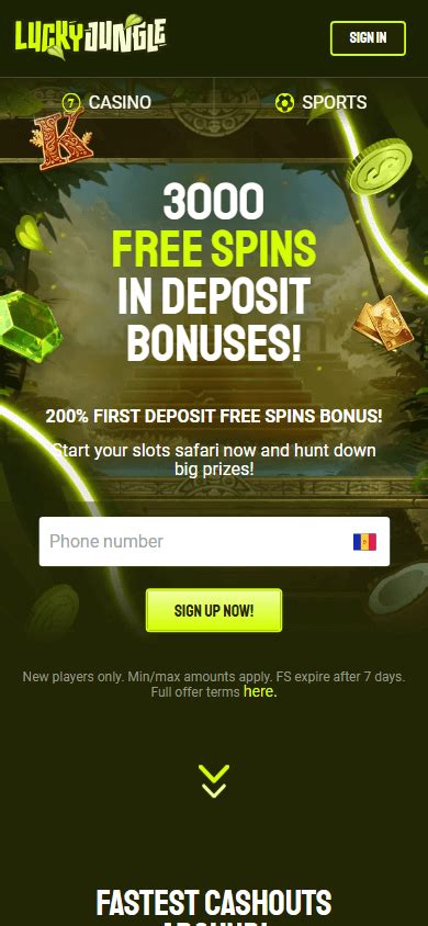 Lucky jungle casino bonus