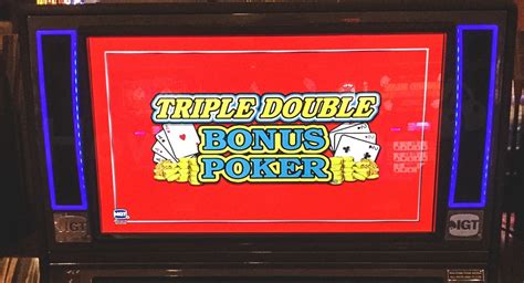 Triple double bonus poker online